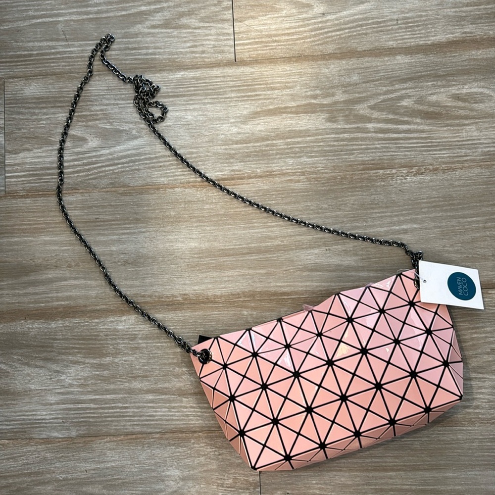 BAOBAO ISSEY MIYAKE PINK CROSSBODY PURSE